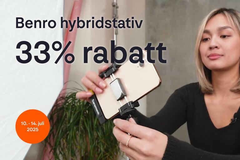 Kampanje på Benro hybridstativ